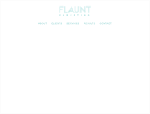 Tablet Screenshot of flauntmarketing.com.au
